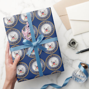 U.S. Papier d'emballage cadeau de marine