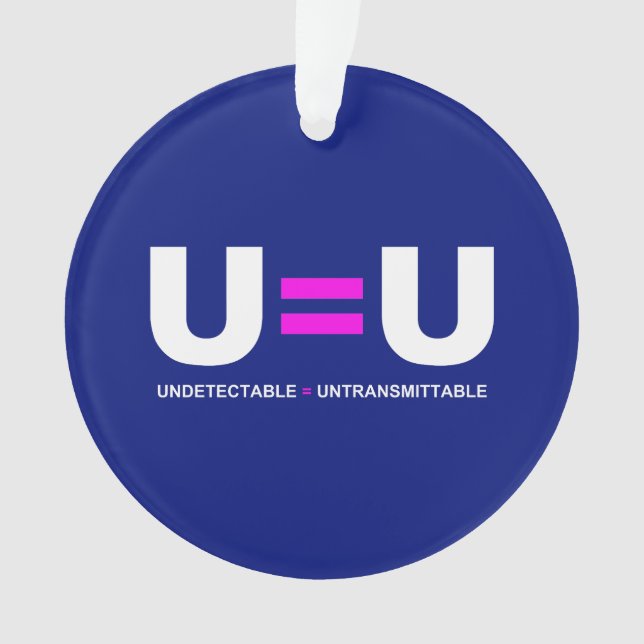 U=U VIH non détectable égale non transmettable (devant)