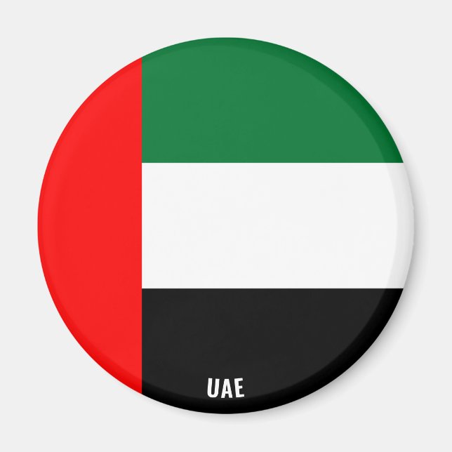 UAE Flag Charming Patriotic Magnet (Devant)