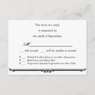 Ubi Caritas et Amor Wedding Modèle RSVP