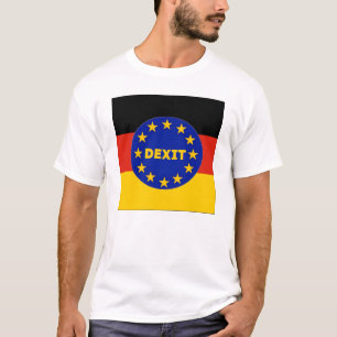 UE allemande Dexit de drapeau de T-shirt