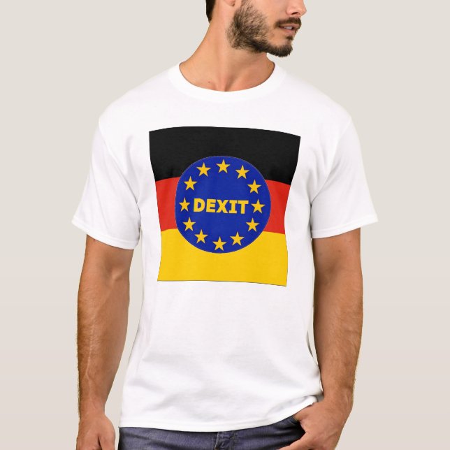 UE allemande Dexit de drapeau de T-shirt (Devant)