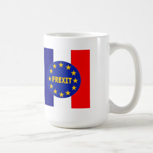 UE française Frexit de drapeau de tasse