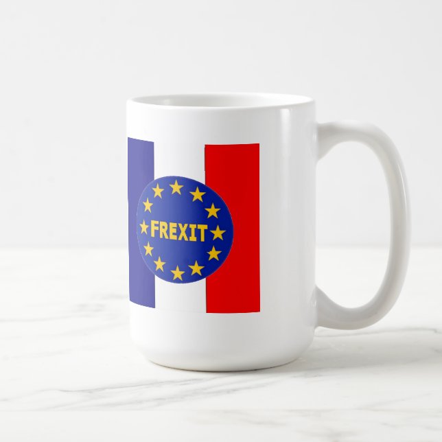 UE française Frexit de drapeau de tasse (Droite)