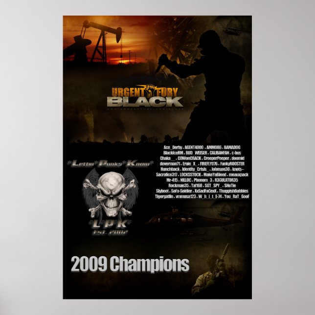 UF Black Championship Poster (Devant)