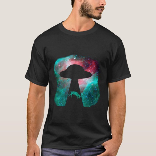 Ufo Alien Abduction Vache Sweat - shirt à capuche  (Devant)