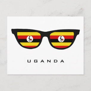 Uganda Shades texte personnalisé et carte postale 