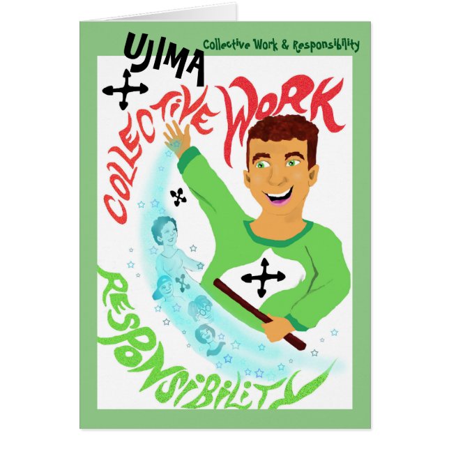 Ujima - Les esprits du Carte pour notes de Kwanzaa (Devant)