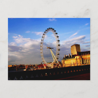 UK) Belle carte postale LONDON EYE Scenery