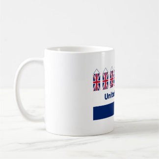 UK Flag Classic Mug avec phrase du Royaume-Uni.
