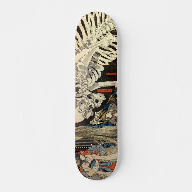 ukiyoe japan skateboard skull (Devant)