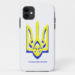 Ukraine bleu Jaune Trident Coque-Mate coque iphone
