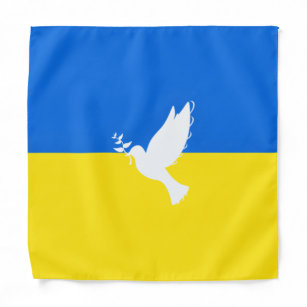 Ukraine Drapeau Bandana Dove de la paix Soutien à 