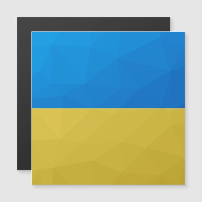Ukraine drapeau bleu jaune motif maillage géométri (Devant / Derrière)