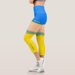 Ukraine forte Capri Leggings drapeau ukrainien<br><div class="desc">Soutenez l'Ukraine Capri Leggings - Paix - Drapeau ukrainien - Liberté - Solidarité - Fort Ensemble - Victoire de la Liberté ! Faisons du monde un endroit meilleur - tout le monde ensemble ! Un monde meilleur commence - dépend - a besoin de VOUS aussi! Vous pouvez transférer vers plus...</div>