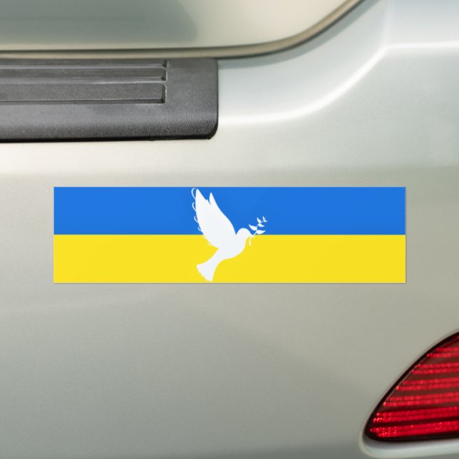 Ukraine Sticker Dove de Paix - Liberté (En voiture)