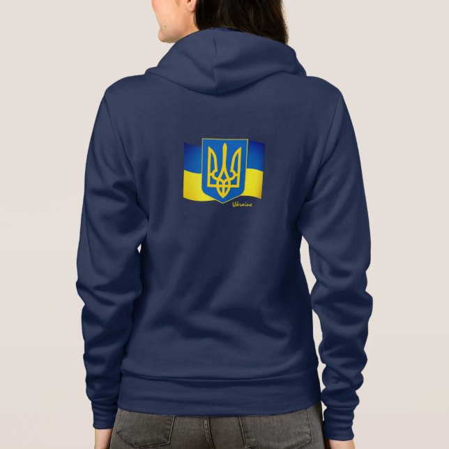 Ukraine Sweat - shirt à capuche & drapeau ukrainie (Dos)
