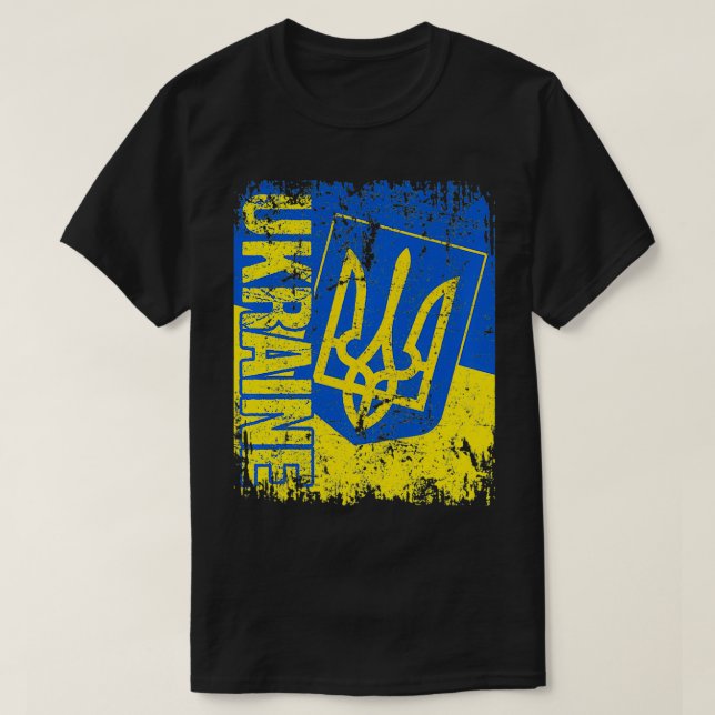 UKRAINE Vintage Distressed UKRAINE Pullover (Design devant)