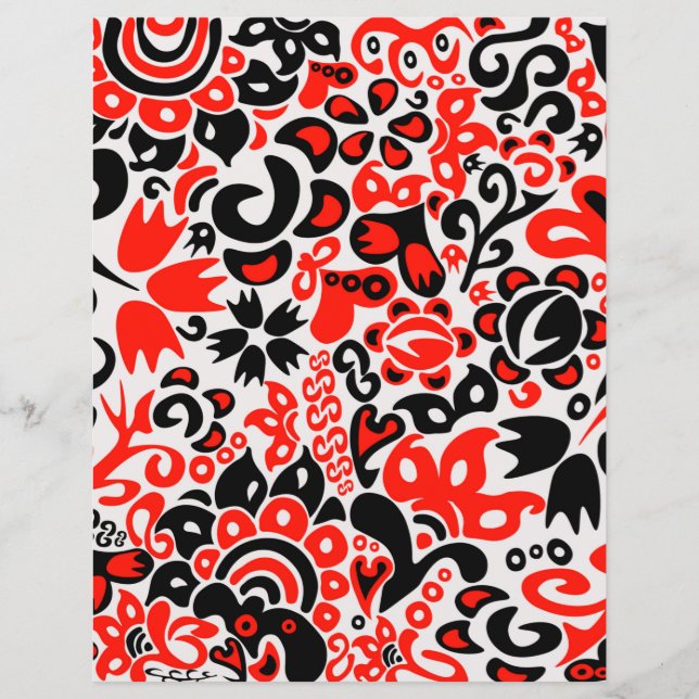 Ukrainian ethnic folk art floral pattern absrtact  (Devant)
