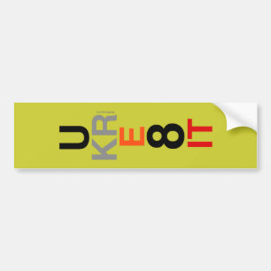 UKRE8IT (Vous Le Créez) Sticker Vertical Bumper