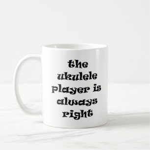 ukulele joueur toujours droit tasse de café