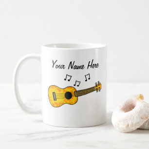 Ukulele Mug Personnalisé Uke Player Musicien Cadea