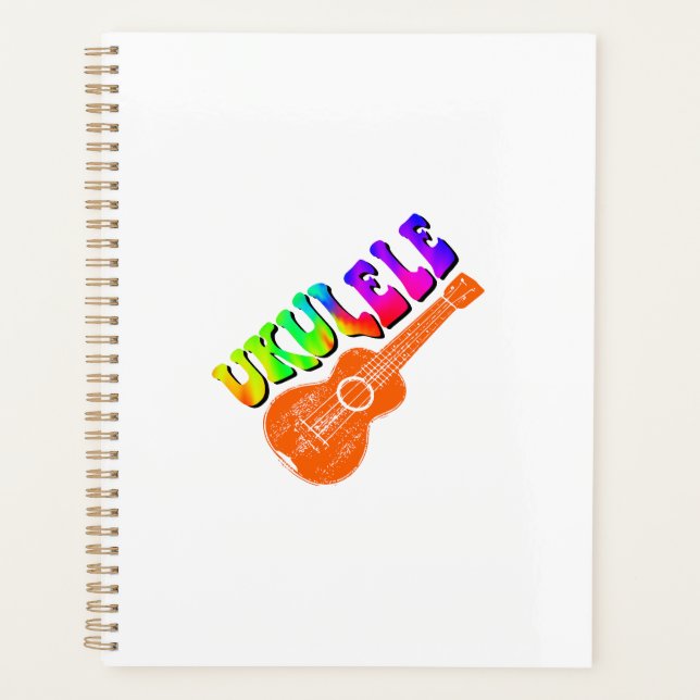 Ukulele Tie Dye Texte Super Art (Devant)