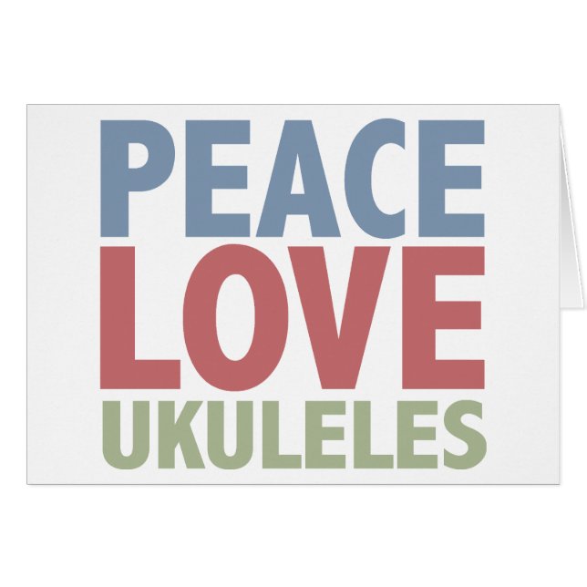 Ukulélés d'amour de paix (Devant horizontal)
