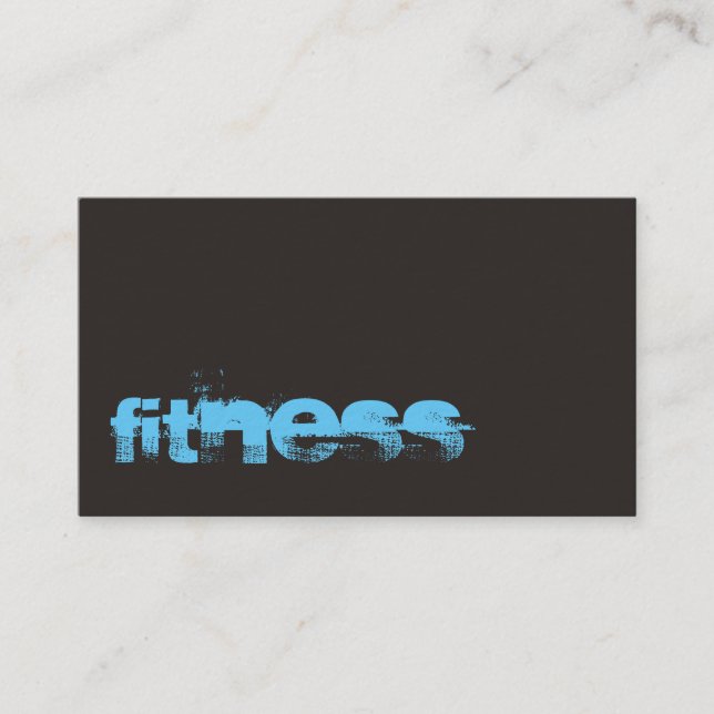 Ultra-épais Trend Grey Fitness Carte de visite spo (Devant)