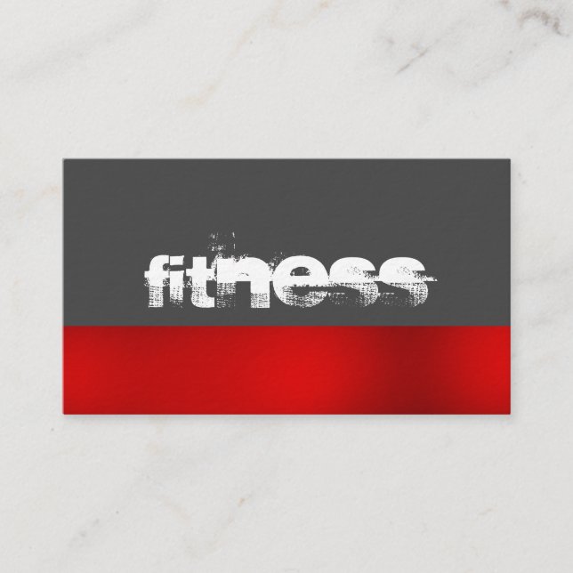 Ultra-épais Trend Grey Fitness Carte de visite spo (Devant)