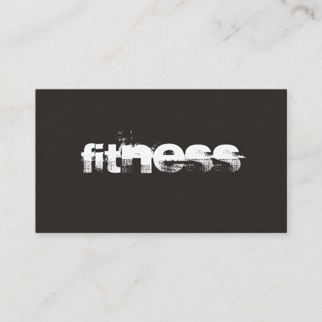 Ultra-épais Trend Grey Fitness Carte de visite spo (Devant)