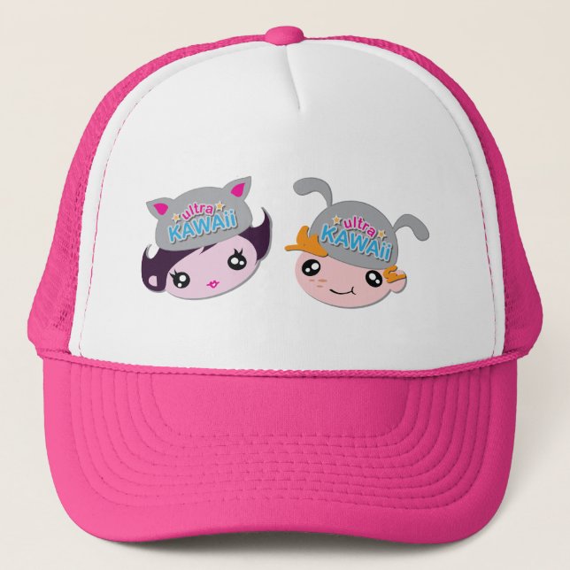 Ultra Kawaii - casquette de logo de fille et de (Devant)