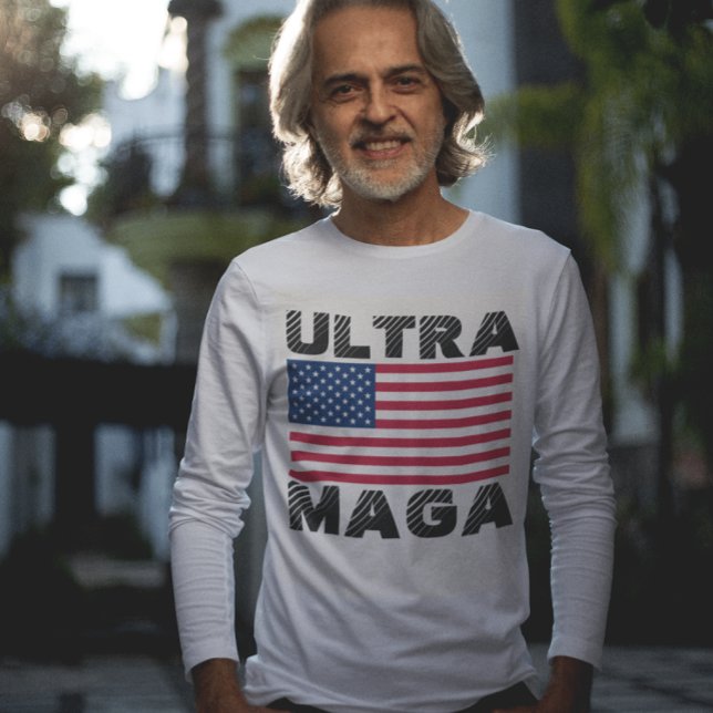 ULTRA MAGA MENS TRUMP T-SHIRTS LONGTEMPS SORTI (Créateur téléchargé)