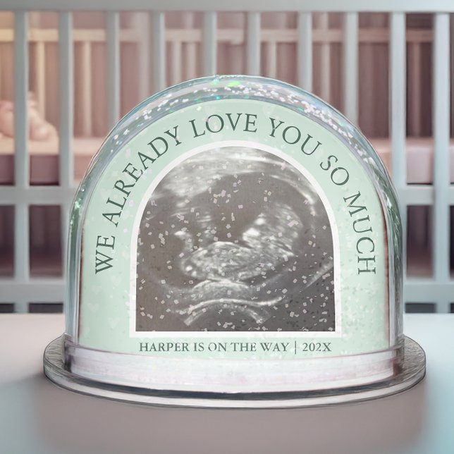 Ultrasound We Love You Already Keepsake (This ultrasound snow globe is a heartfelt way to celebrate the joy of expecting a baby. )