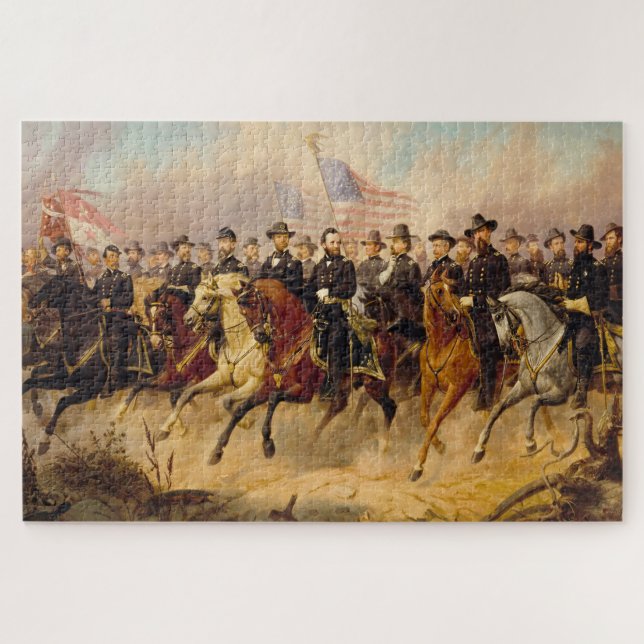 Ulysses S Grant et ses généraux Jigsaw Puzzle (Horizontal)