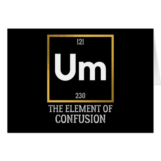 Um L'élément de la confusion T-shirt (Devant horizontal)