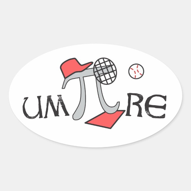 um-Pi-re - Autocollants de symbole Pi drôle de cad (Devant)