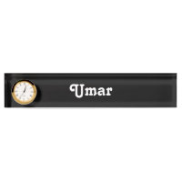 Umar de la plaque de nom du bureau