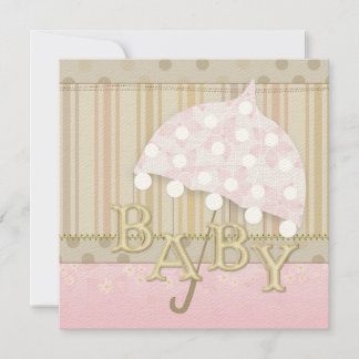 Umbrella Baby Shower Invitations