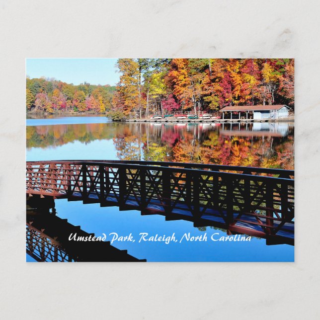 Umstead Park en automne Carte postale (Devant)