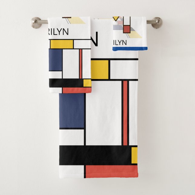 Un agréable néoplasticisme Art Monogramme. Lettre  (En situation)