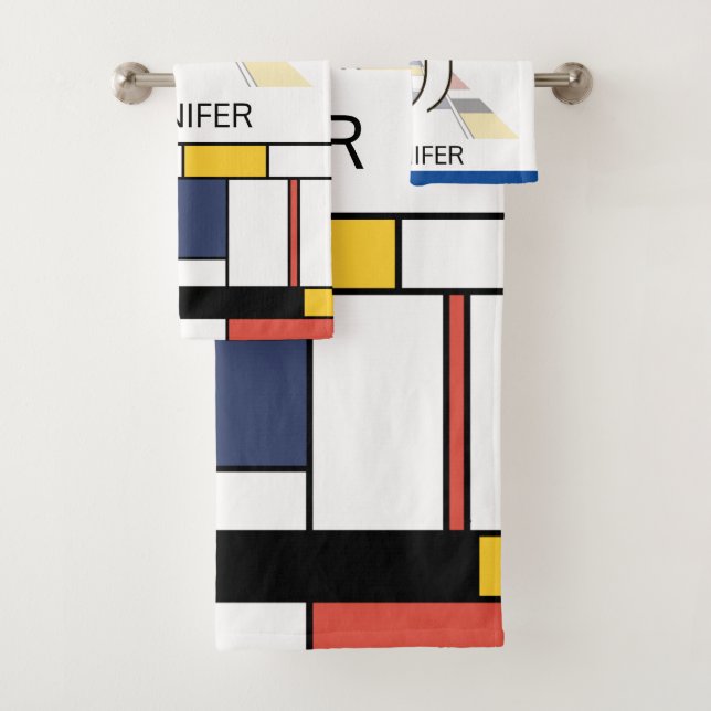 Un agréable néoplasticisme Art Monogramme. Lettre  (En situation)