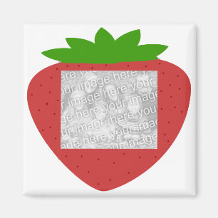 Un aimant de modèle de vue de fraise