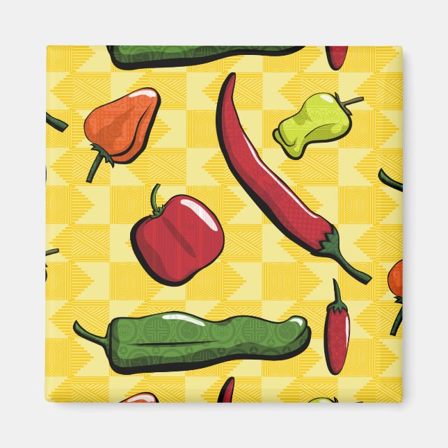 Un aimant pour poivrons au monde (Devant)