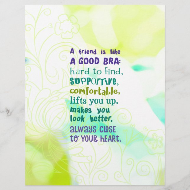 Un ami est comme un bon bar (Devant)