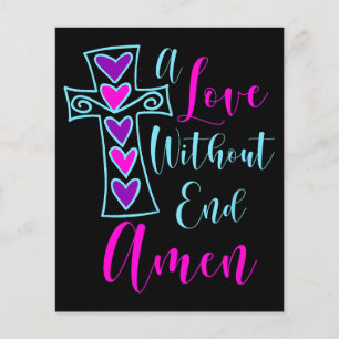 Un amour sans fin Amen Jesus Citation inspirée Chr