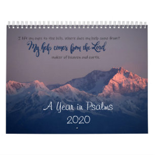 Un an dans le calendrier des psaumes