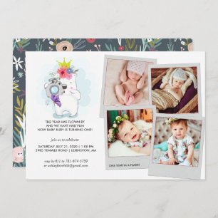 Un an en Flash  Invitation Collage de photos