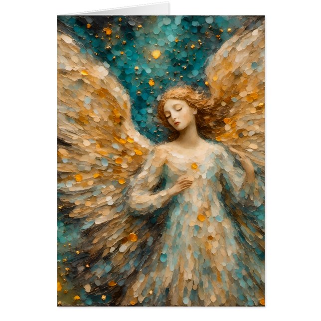 Un ange coloré Toutes les occasions Carte de voeux (Devant)