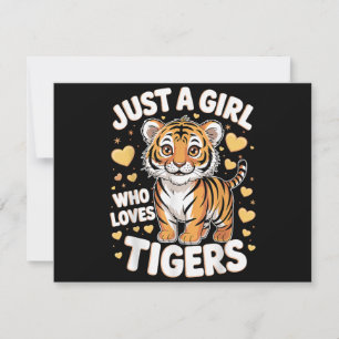 Un animal de tigre mignon juste une fille qui aime